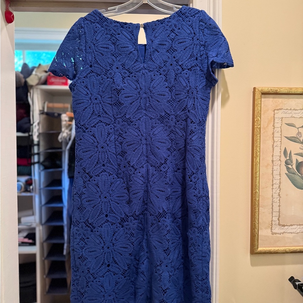 Talbots Blue Lace Dress